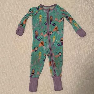 Little Sleepies Mermaid zipper 3-6 months